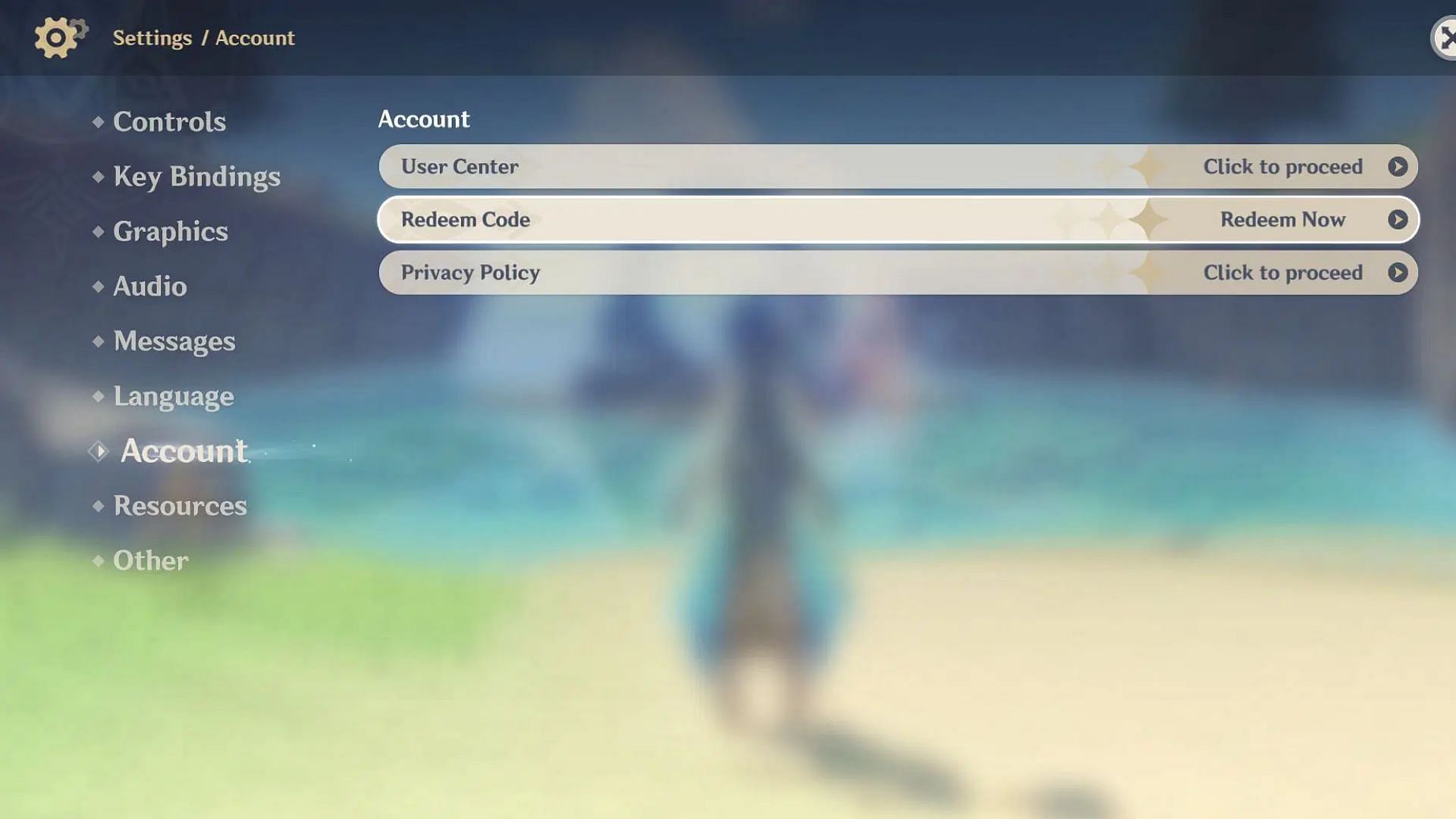 How to use the Genshin Impact 5.7 livestream redeem codes (Image via HoYoverse)